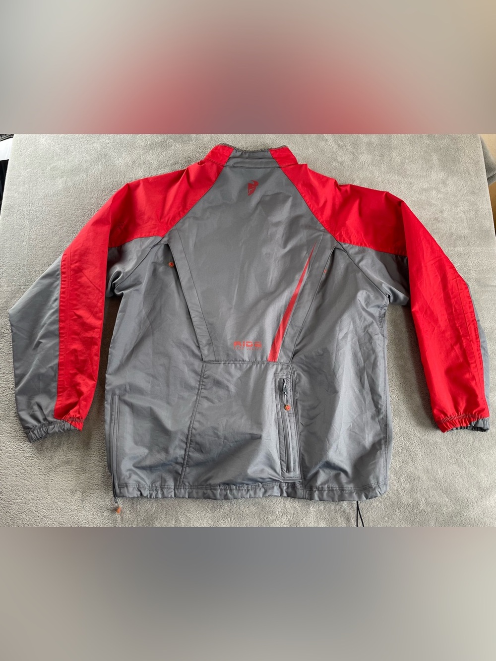 Thor Ride Motorcycle Pack Jacket Shell Gray Red Mens Large Performance Outerwear - Picture 16 of 16